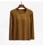 Autumn Long Sleeve Top with Built-in Bra for Women