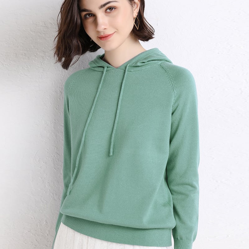 Hooded Thin Sweater for Women