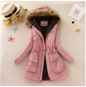 Thick Cotton Coat with Hood and Lamb Fleece Lining