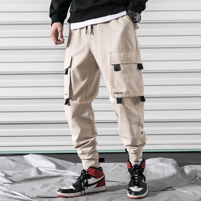 Men's Outdoor Loose Overalls with Multi-Pockets