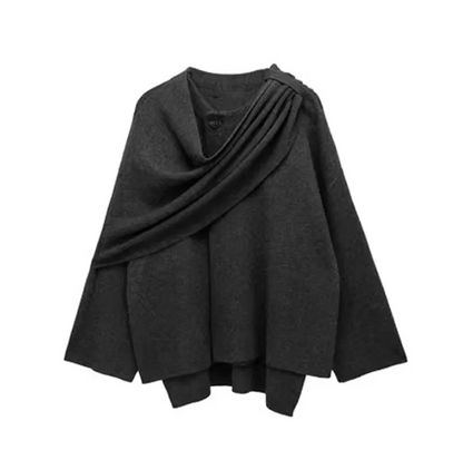 Solid Knitted Cardigan Coat