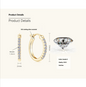 S925 Moissanite Stud Earrings