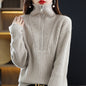Women's Merino Wool Thick Turtleneck Sweater