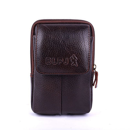 Vintage Genuine Leather Multifunctional Waist Bag for Men