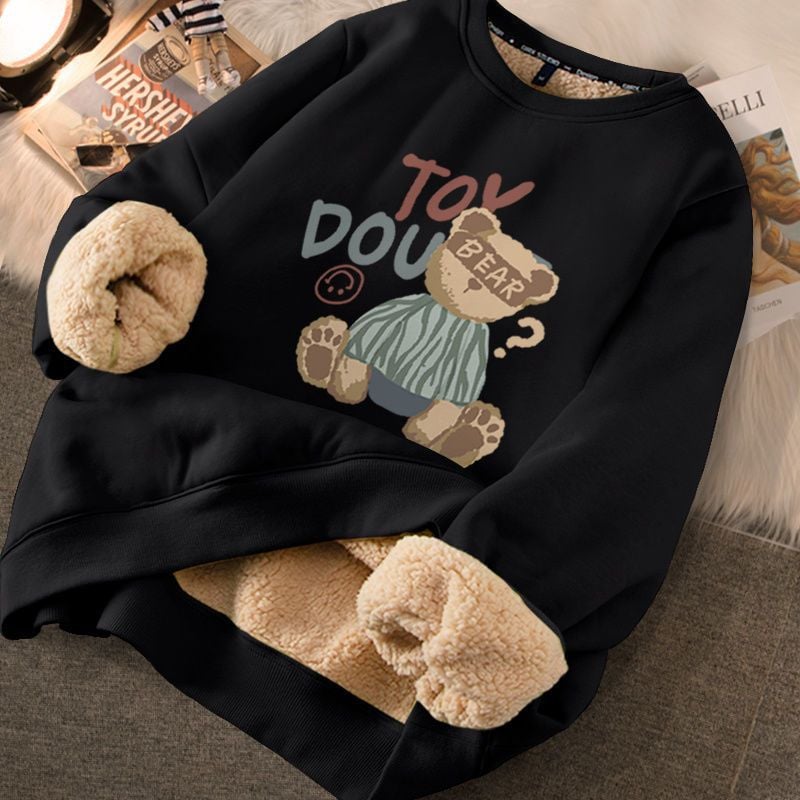 Thickened Printed Sweater for Women