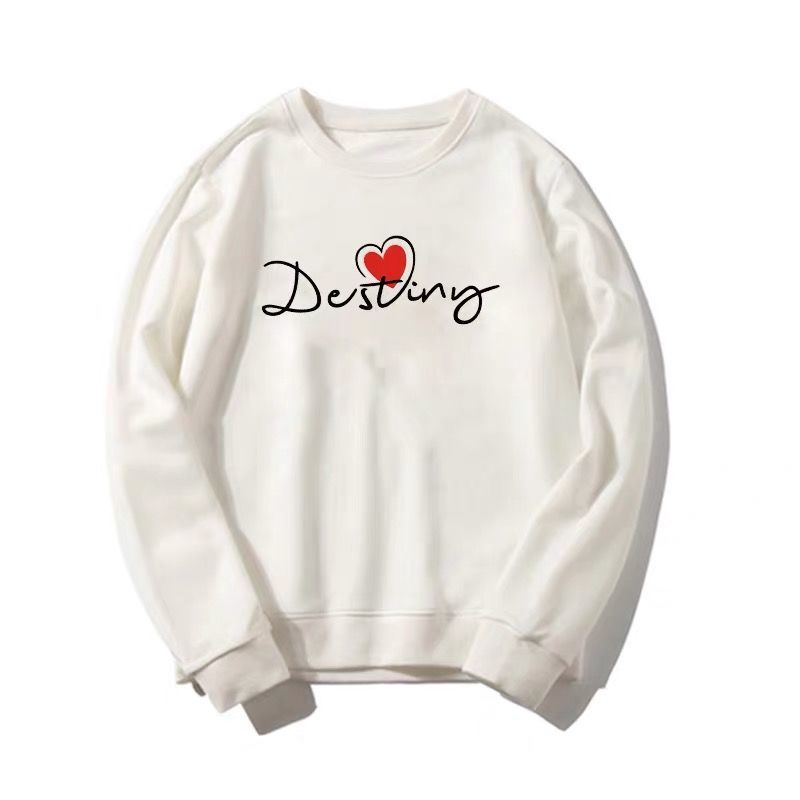 Loose Long-Sleeved Printed Sweater for Women