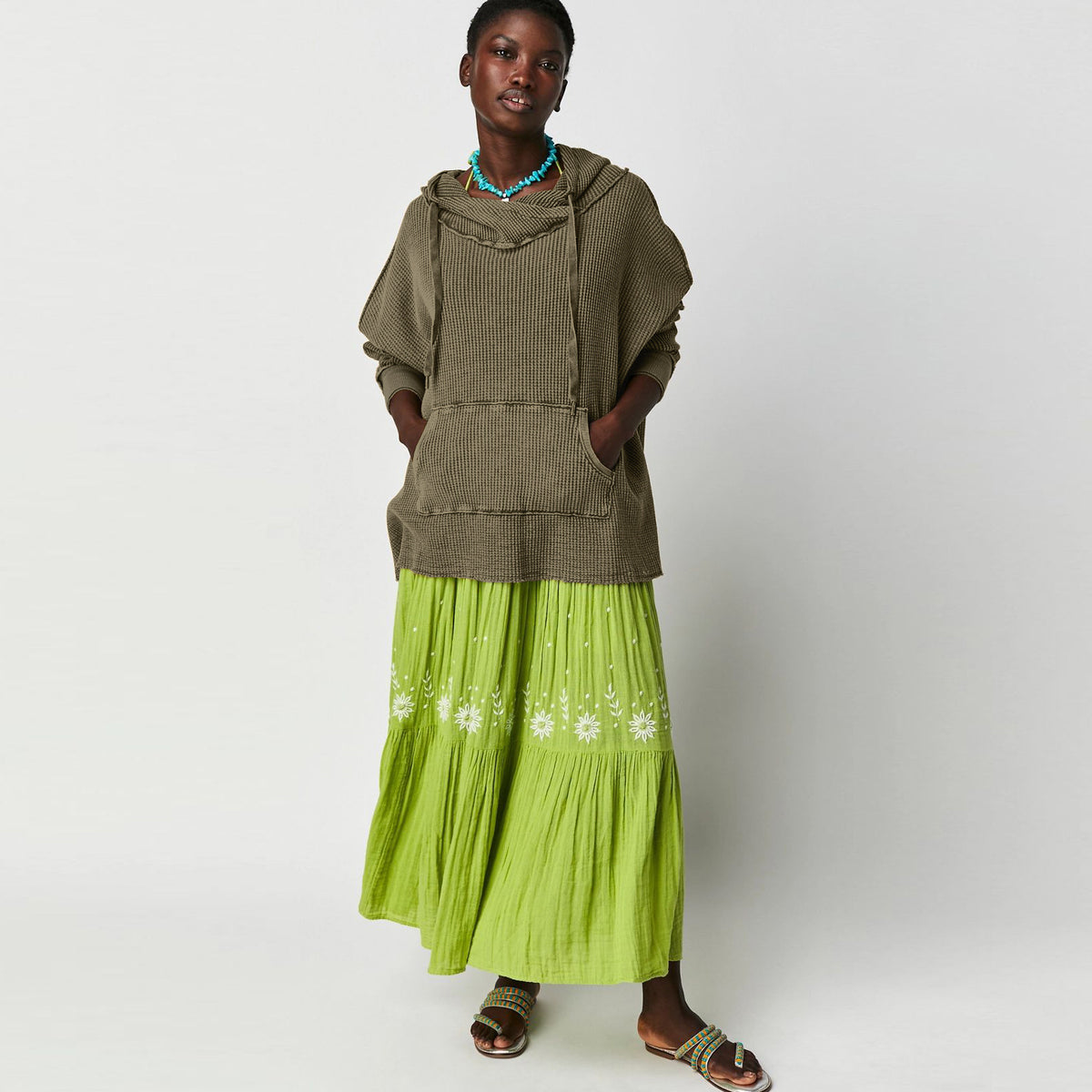 Hooded Fashion Brand Loose Sweater for Women