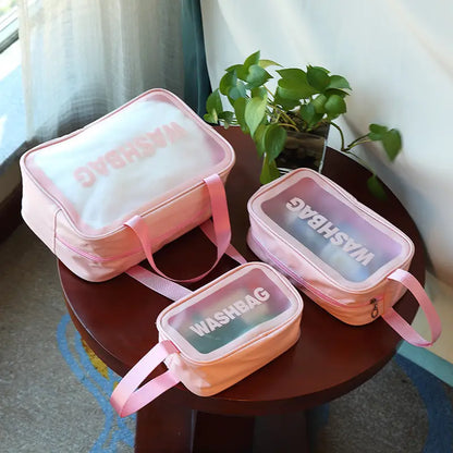 Portable Transparent Travel Organizer Bag for Women