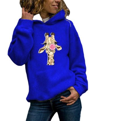 Solid Color Round Neck Sweater for Women