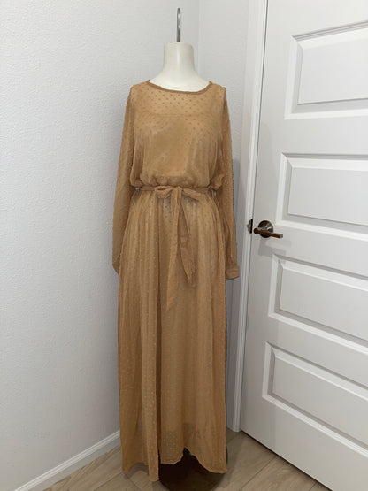 LITAR FASHION Long Dress with Belt