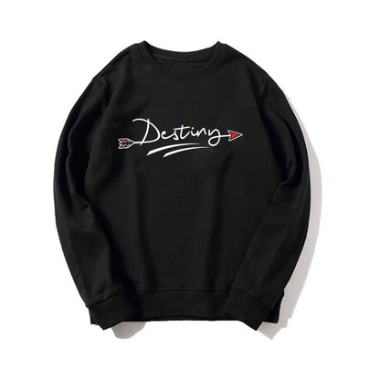 Loose Long-Sleeved Printed Sweater for Women