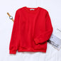 Solid Color Pullover Sweater for Women