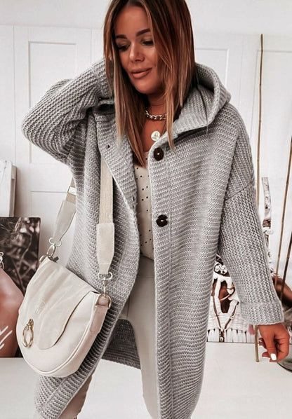 Plus Size Loose Cardigan Sweater for Women