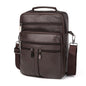 Genuine Leather Multifunctional Crossbody Bag for Men