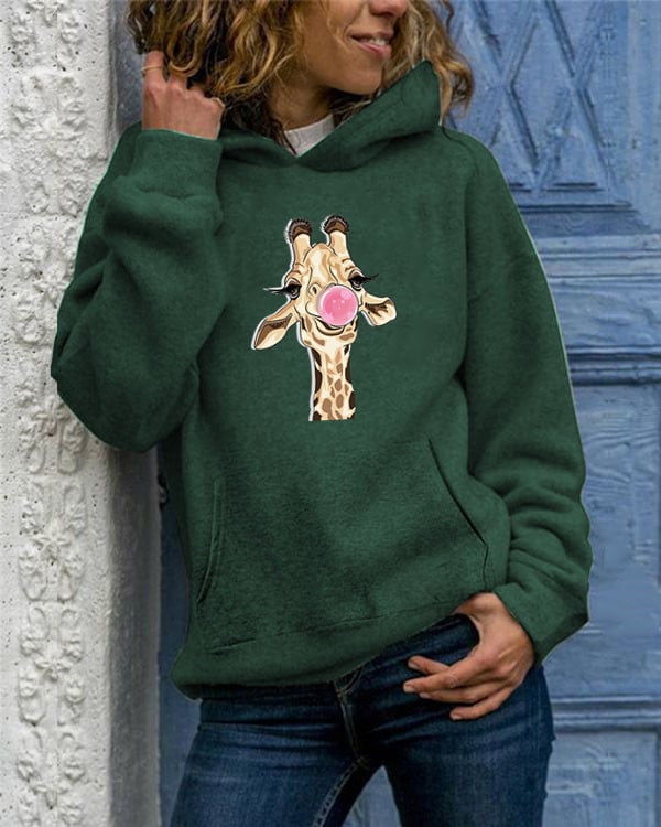 Solid Color Round Neck Sweater for Women