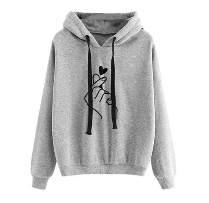Casual Printed Hooded Sweater for Women
