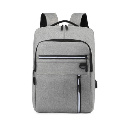 Men's Business Leisure Backpack with USB Charging