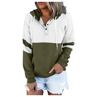 Loose Plus Velvet Hooded Sweater for Women