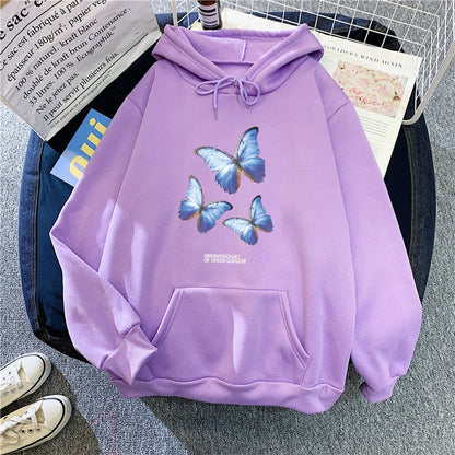 Plus Size Fleece Hooded Sweater for Women