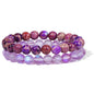 Men's Retro 8mm Natural Stone Bead Bracelet