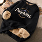 Thickened Printed Sweater for Women