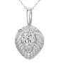 S925 Silver Moissanite Lion Head Pendant Necklace