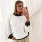 Loose Stitched Pullover Knitted Sweater for Women