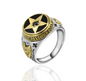 S925 Pure Silver Pentagram Men's Ring