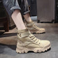 Women's Retro High-Top Martin Boots with Thick Sole