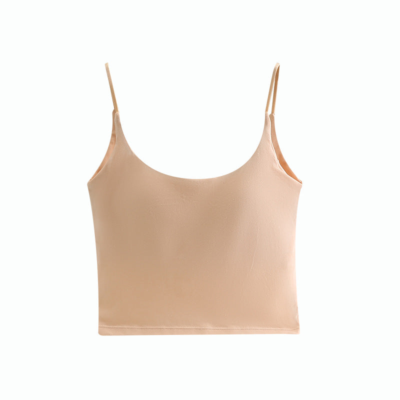 Cotton Seamless Bra Tank Top for Women Summer
