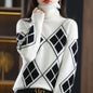 Warm Knitted Turtleneck Pullover Sweater for Women