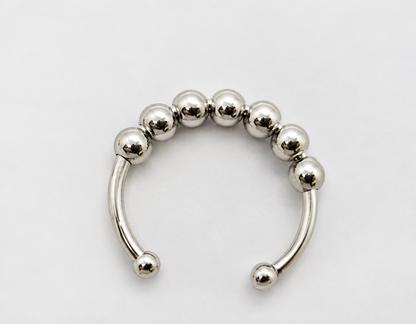 S925 Sterling Silver Rotatable Stress Relief Ring