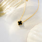High-End Four Leaf Clover Bracelet in Titanium Steel