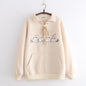 Plush Hooded Sweater for Women - Student Style