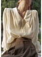 French Style Doll Collar Shirt for Women (Long Sleeve)