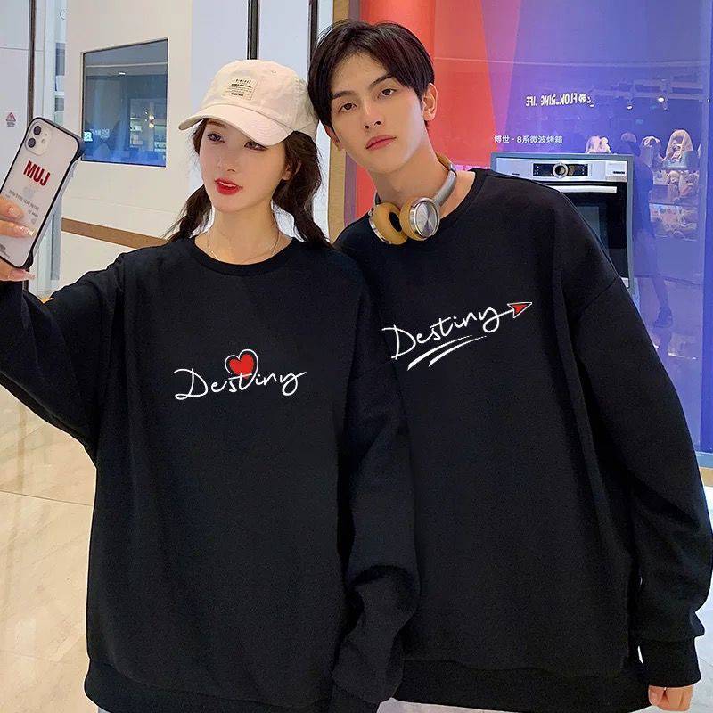Loose Long-Sleeved Printed Sweater for Women