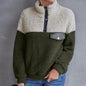 Color-Blocking Casual Plush Sweater for Women