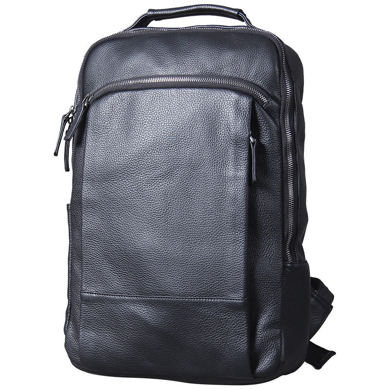 Handmade Leather Backpack for Men - Cowhide Travel Bag