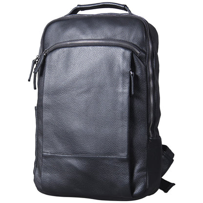 Handmade Leather Backpack for Men - Cowhide Travel Bag