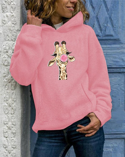 Solid Color Round Neck Sweater for Women