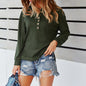 Solid Color Blouse and Sweater for Women