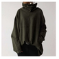 Loose High Neck Pullover Sweater for Women
