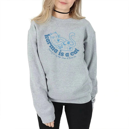 Retro Crew Neck Sports Sweater for Women