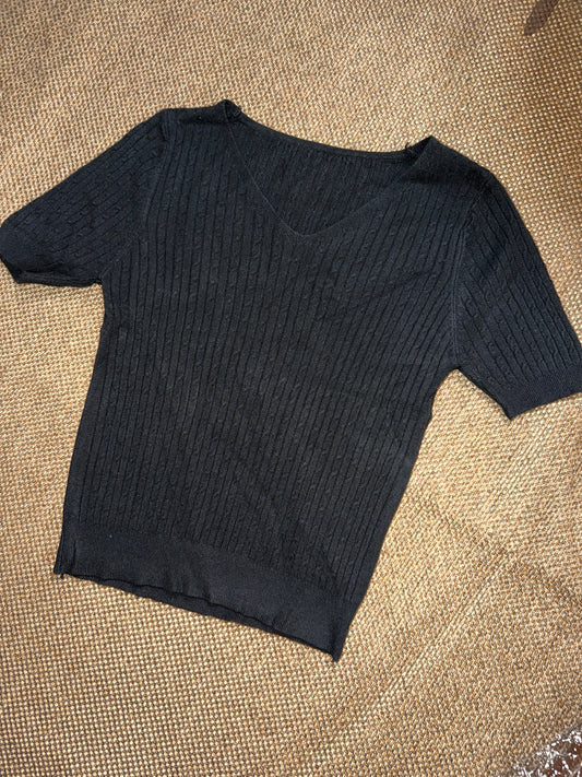 RIBBED KNITTED TOP 00