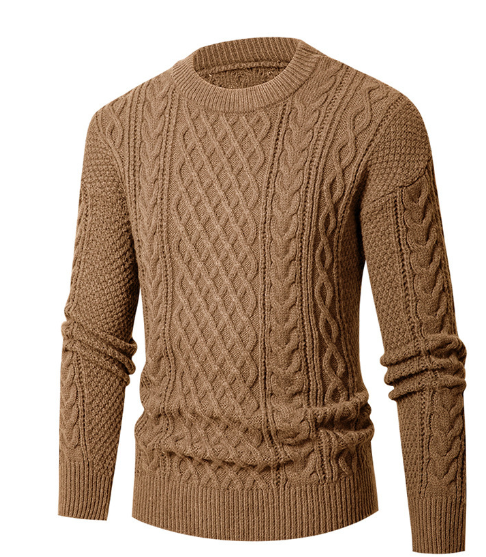 Round Neck Knit Sweater for Women