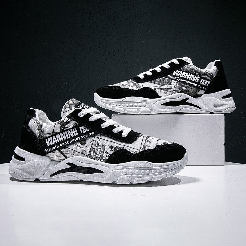 Bear Design, Casual Sports Shoes, Graffiti Sneakers