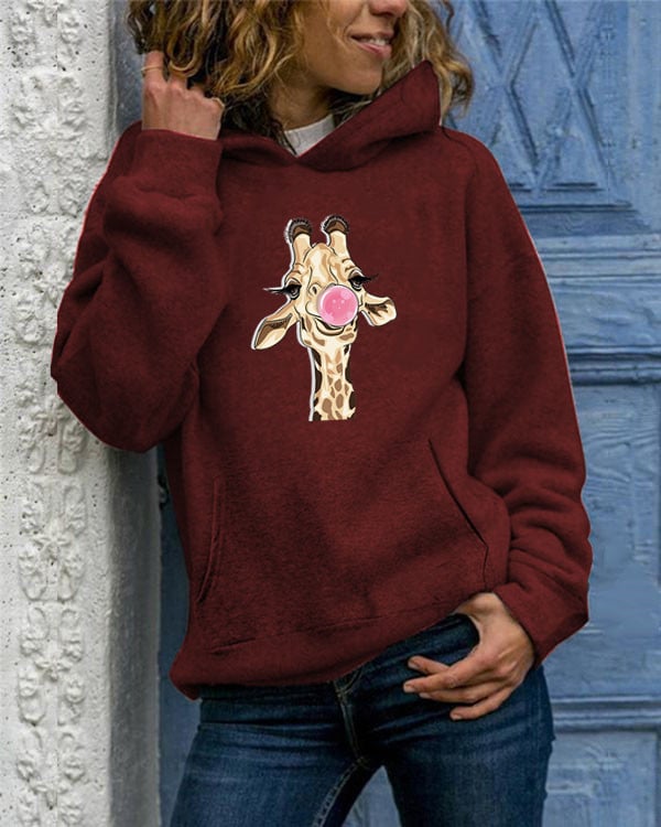 Solid Color Round Neck Sweater for Women