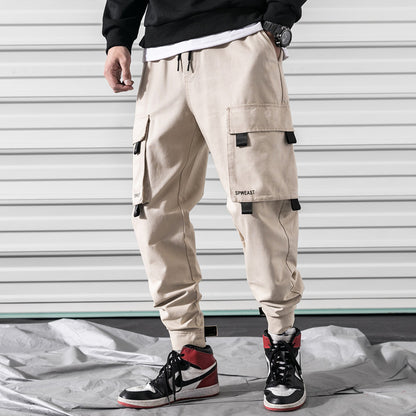 Men's Outdoor Loose Overalls with Multi-Pockets