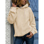 Solid Color Crew Neck Sweater for Women