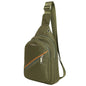 Waterproof Nylon Chest Bag for Men, Shoulder Crossbody